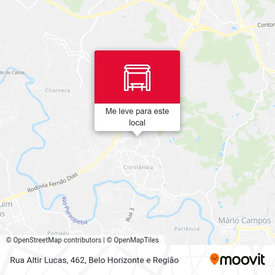 Rua Altir Lucas, 462 mapa