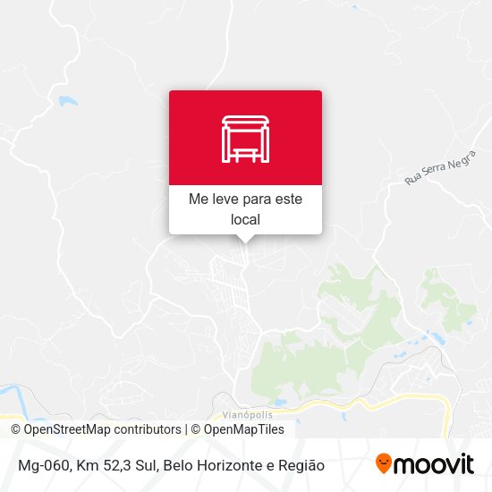 Mg-060, Km 52,3 Sul mapa