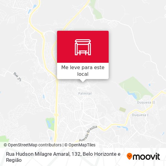Rua Hudson Milagre Amaral, 132 mapa