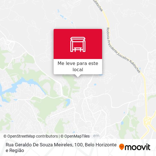 Rua Geraldo De Souza Meireles, 100 mapa