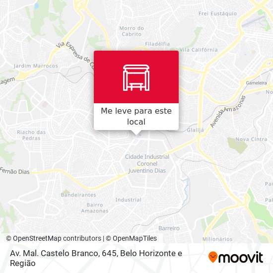 Av. Mal. Castelo Branco, 645 mapa