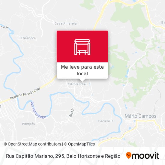 Rua Capitão Mariano, 295 mapa