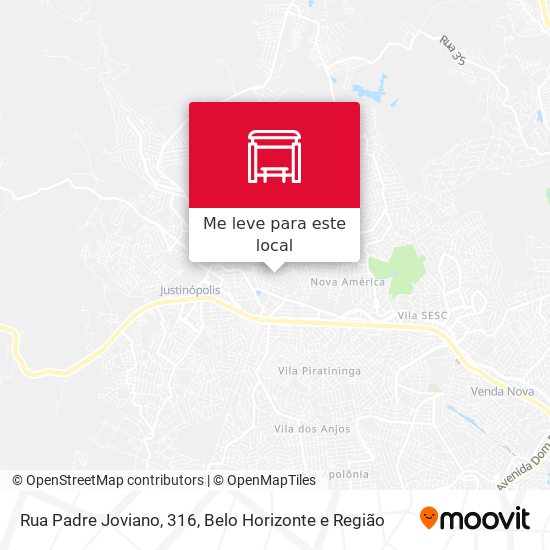 Rua Padre Joviano, 316 mapa