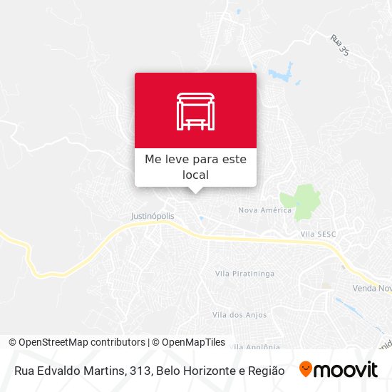 Rua Edvaldo Martins, 313 mapa