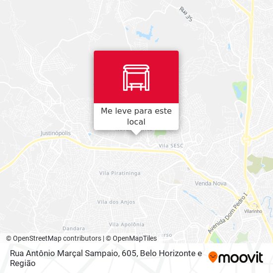 Rua Antônio Marçal Sampaio, 605 mapa