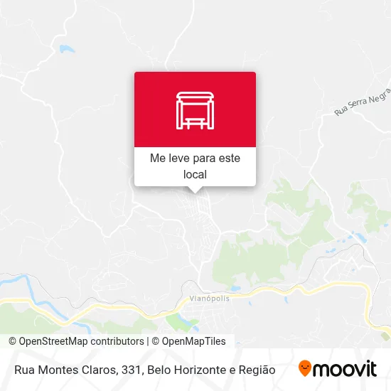 Rua Montes Claros, 331 mapa