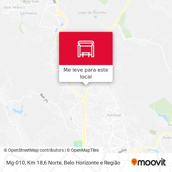 Mg-010, Km 18,6 Norte mapa