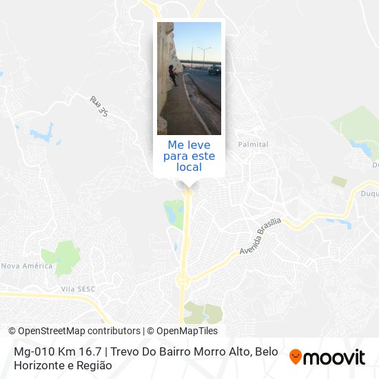 Mg-010 Km 16.7 | Trevo Do Bairro Morro Alto mapa