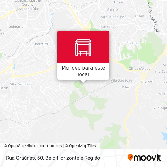Rua Graúnas, 50 mapa