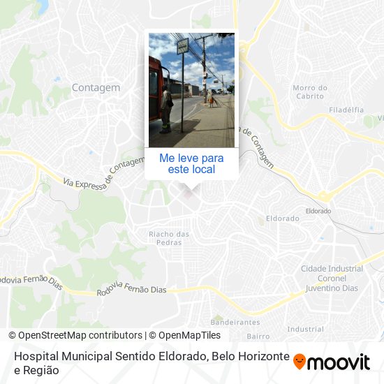 Hospital Municipal Sentido Eldorado mapa
