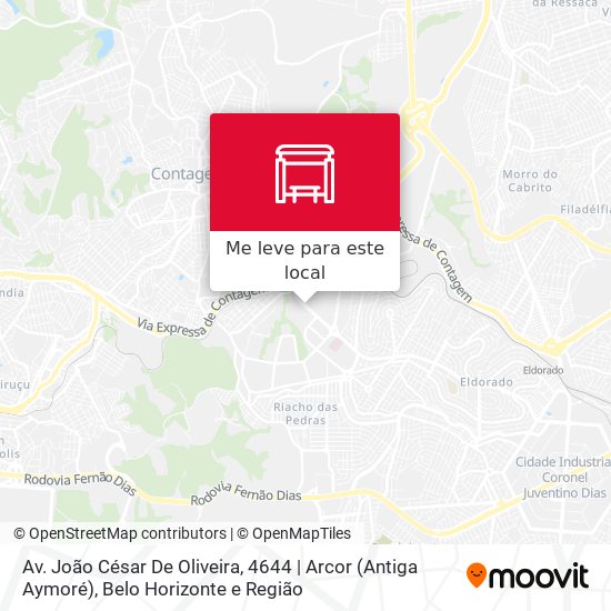 Av. João César De Oliveira, 4644 | Arcor (Antiga Aymoré) mapa