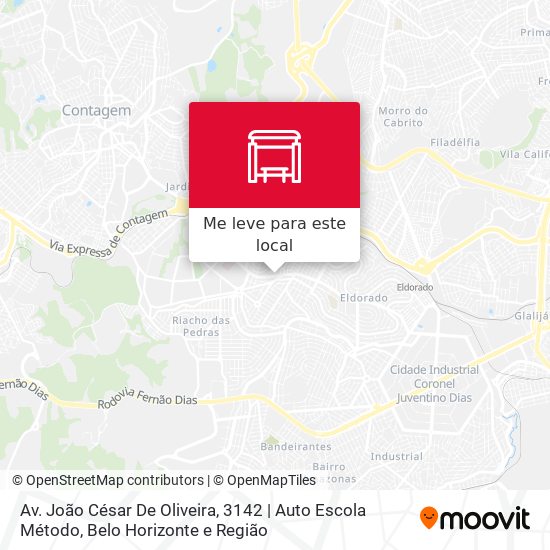 Av. João César De Oliveira, 3142 | Auto Escola Método mapa