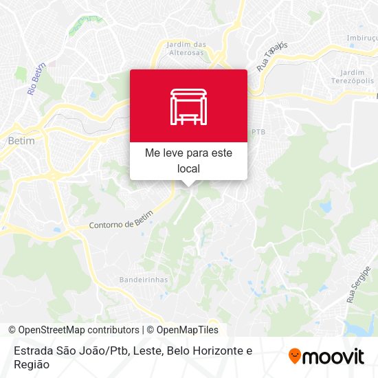 Estrada São João/Ptb, Leste mapa