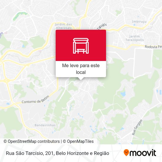 Rua São Tarcísio, 201 mapa