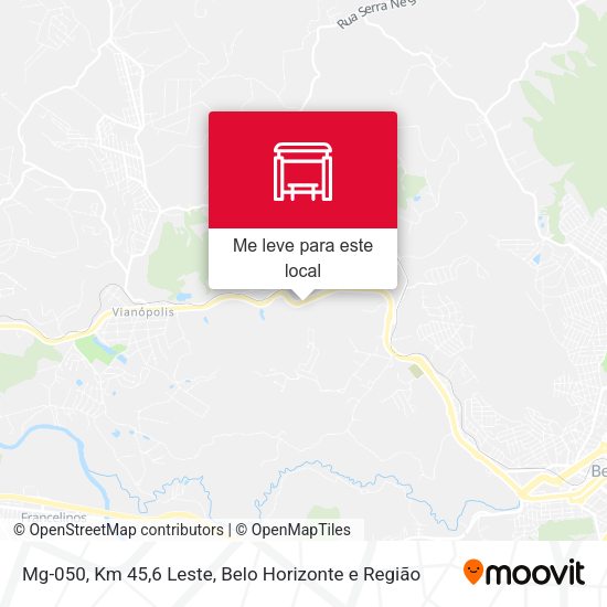 Mg-050, Km 45,6 Leste mapa
