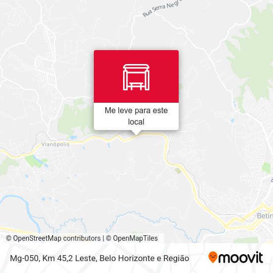 Mg-050, Km 45,2 Leste mapa
