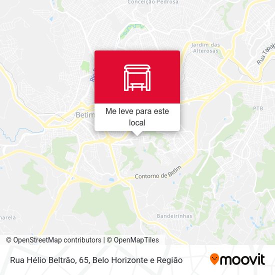 Rua Hélio Beltrão, 65 mapa