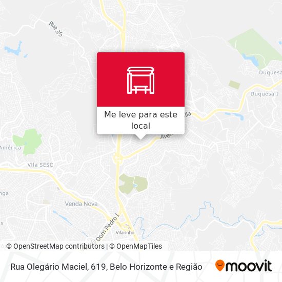 Rua Olegário Maciel, 619 mapa