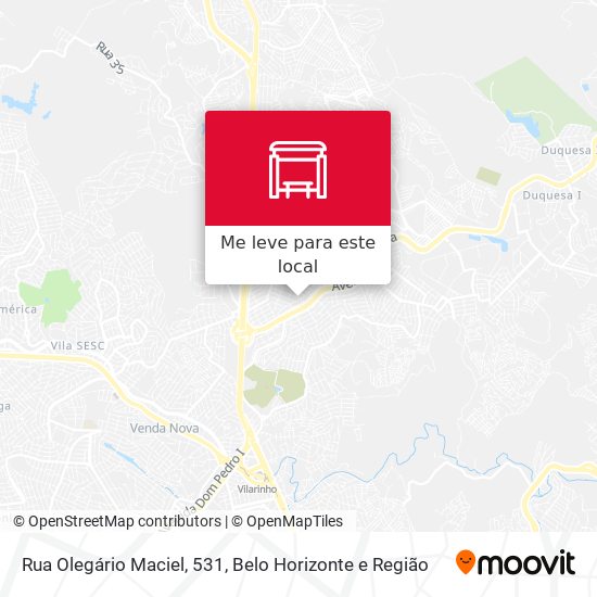 Rua Olegário Maciel, 531 mapa