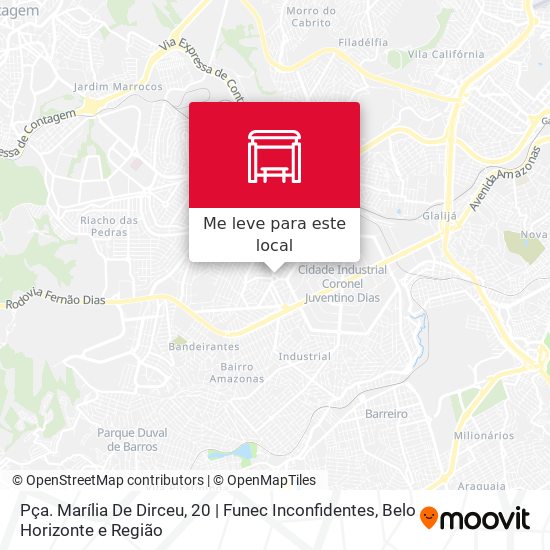 Pça. Marília De Dirceu, 20 | Funec Inconfidentes mapa