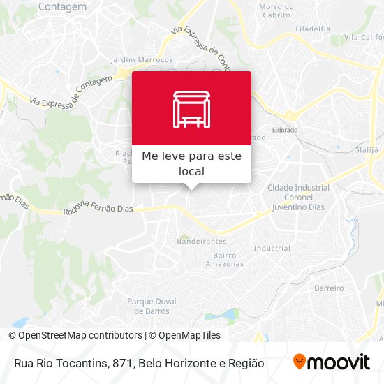 Rua Rio Tocantins, 871 mapa