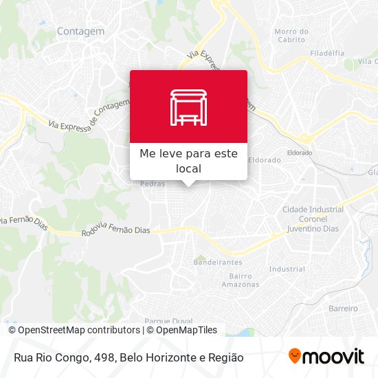 Rua Rio Congo, 498 mapa