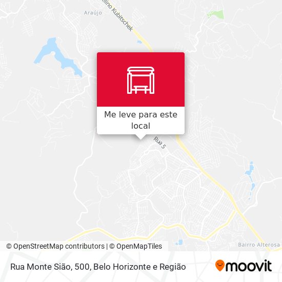 Rua Monte Sião, 500 mapa