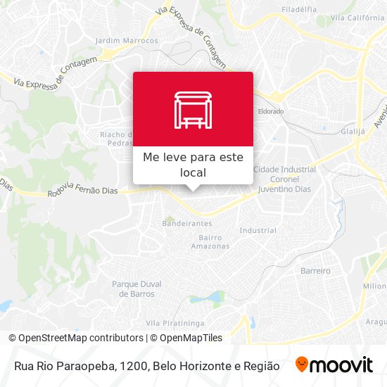 Rua Rio Paraopeba, 1200 mapa