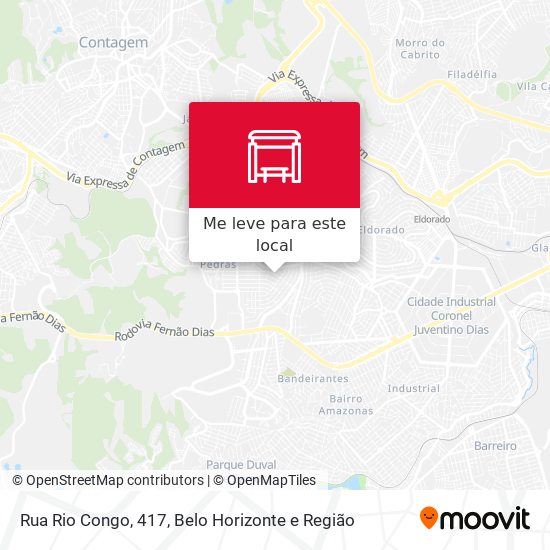 Rua Rio Congo, 417 mapa