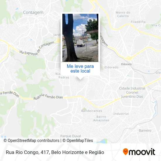 Rua Rio Congo, 417 mapa