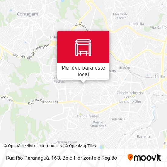 Rua Rio Paranaguá, 163 mapa