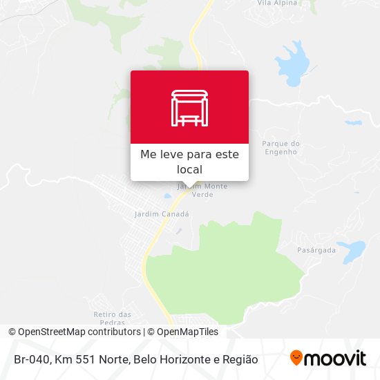 Br-040, Km 551 Norte mapa