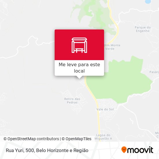 Rua Yuri, 500 mapa