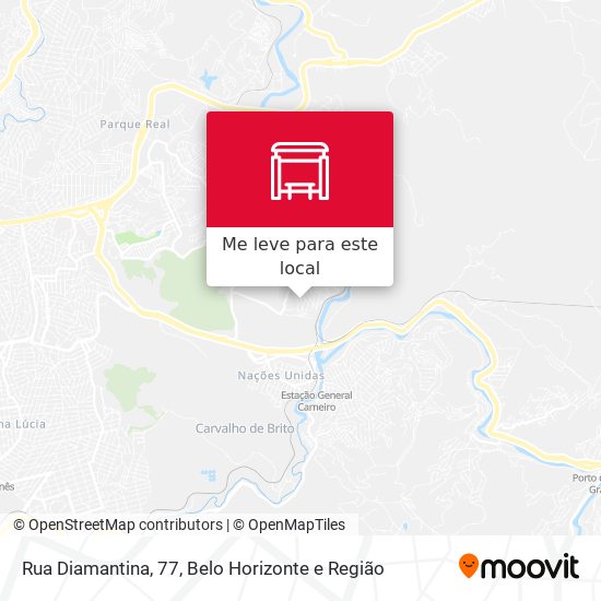 Rua Diamantina, 77 mapa