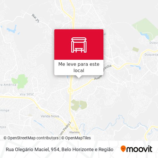 Rua Olegário Maciel, 954 mapa