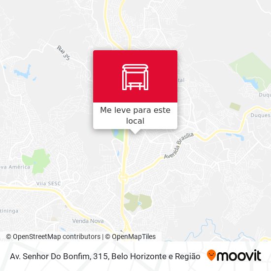 Av. Senhor Do Bonfim, 315 mapa