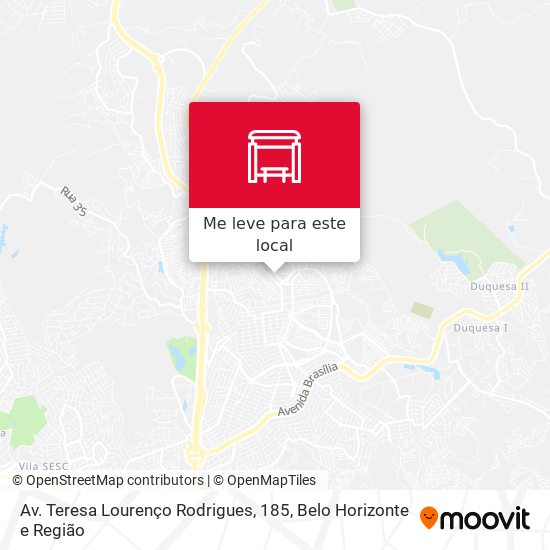 Av. Teresa Lourenço Rodrigues, 185 mapa
