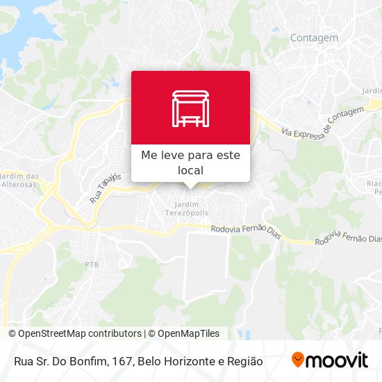 Rua Sr. Do Bonfim, 167 mapa