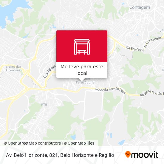 Av. Belo Horizonte, 821 mapa
