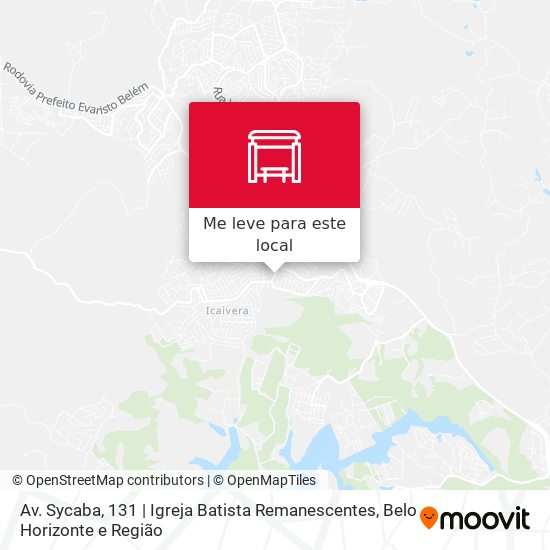 Av. Sycaba, 131 | Igreja Batista Remanescentes mapa