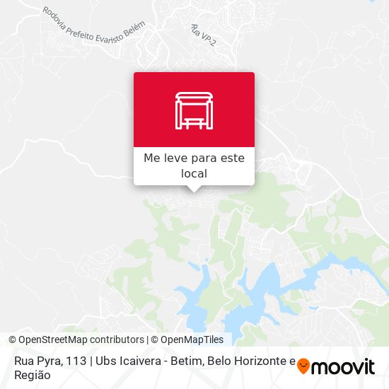 Rua Pyra, 113 | Ubs Icaivera - Betim mapa