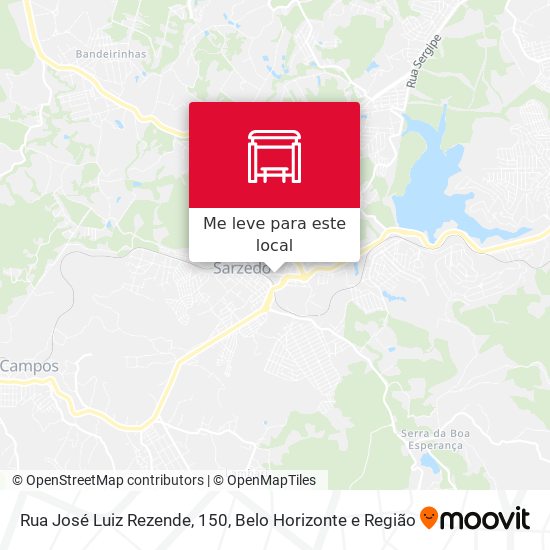 Rua José Luiz Rezende, 150 mapa