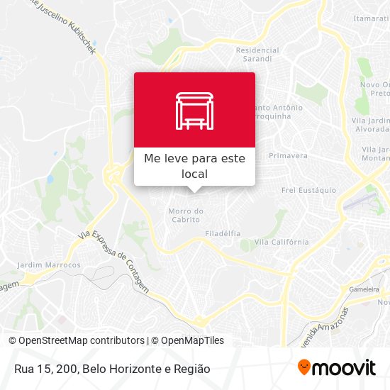 Rua 15, 200 mapa