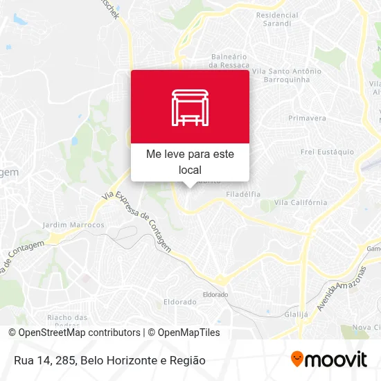 Rua 14, 285 mapa
