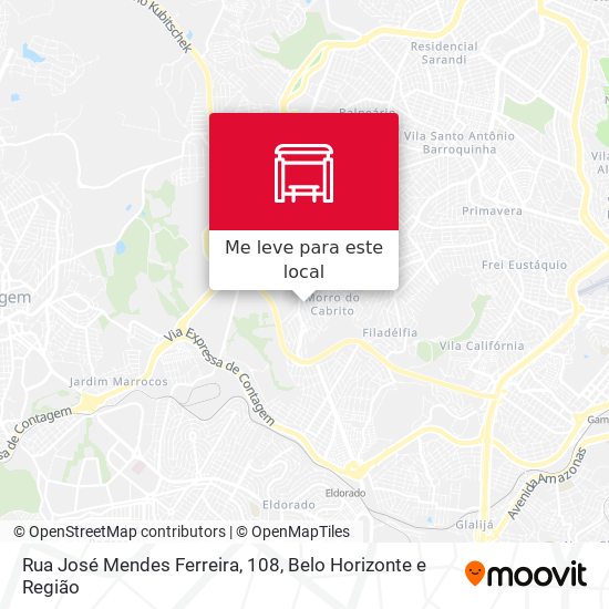 Rua José Mendes Ferreira, 108 mapa