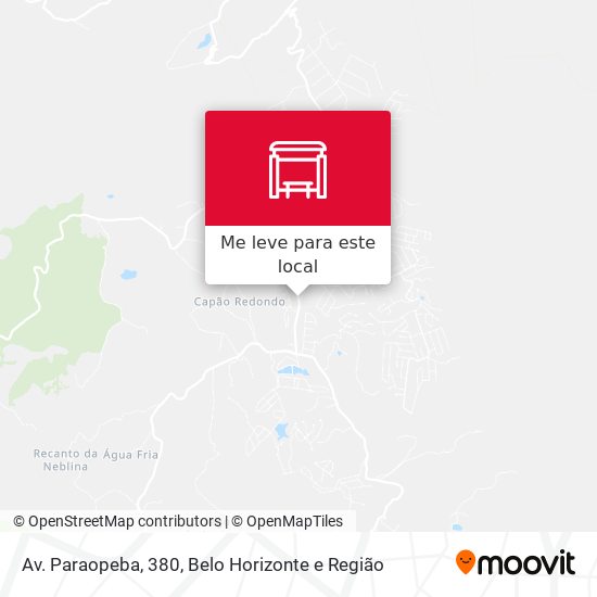 Av. Paraopeba, 380 mapa