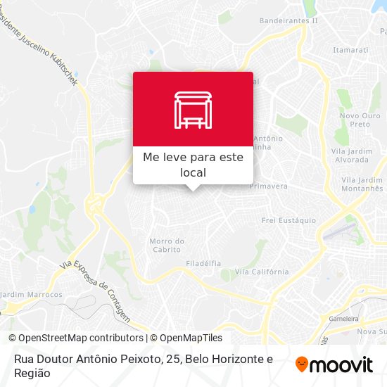 Rua Doutor Antônio Peixoto, 25 mapa