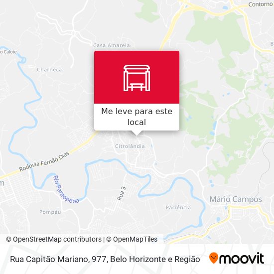 Rua Capitão Mariano, 977 mapa