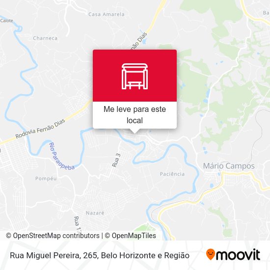 Rua Miguel Pereira, 265 mapa