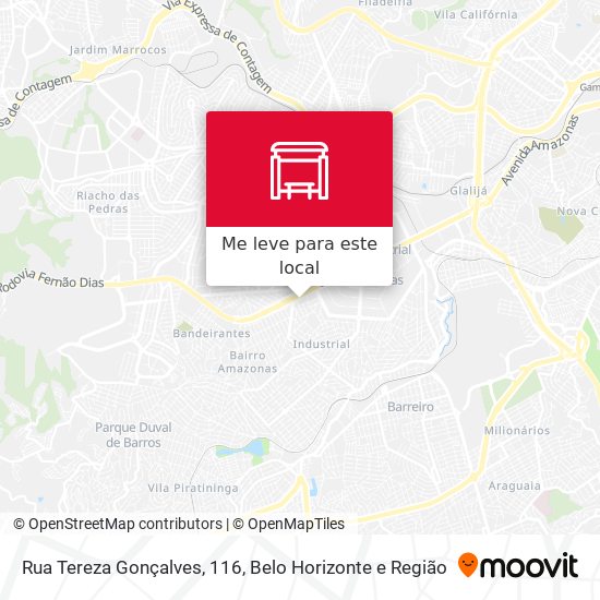 Rua Tereza Gonçalves, 116 mapa
